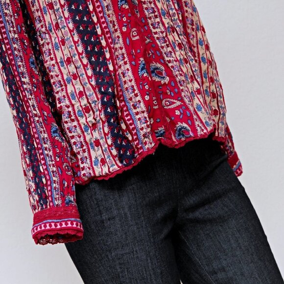 Maeve by Anthropologie Gretchen Patchwork Top - Picture 6 of 13